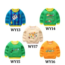 Детская рубашка с длинными рукавами детский свитер с принтом животных, детская хлопковая рубашка с цветочным принтом для детей от 2 до 6 лет