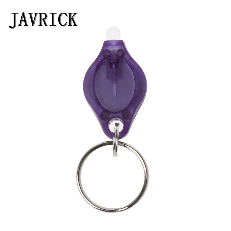 

JAVRICK UV Mini LED Flashlight Keychain Torch Light Lamp Id Currency Passports Detector