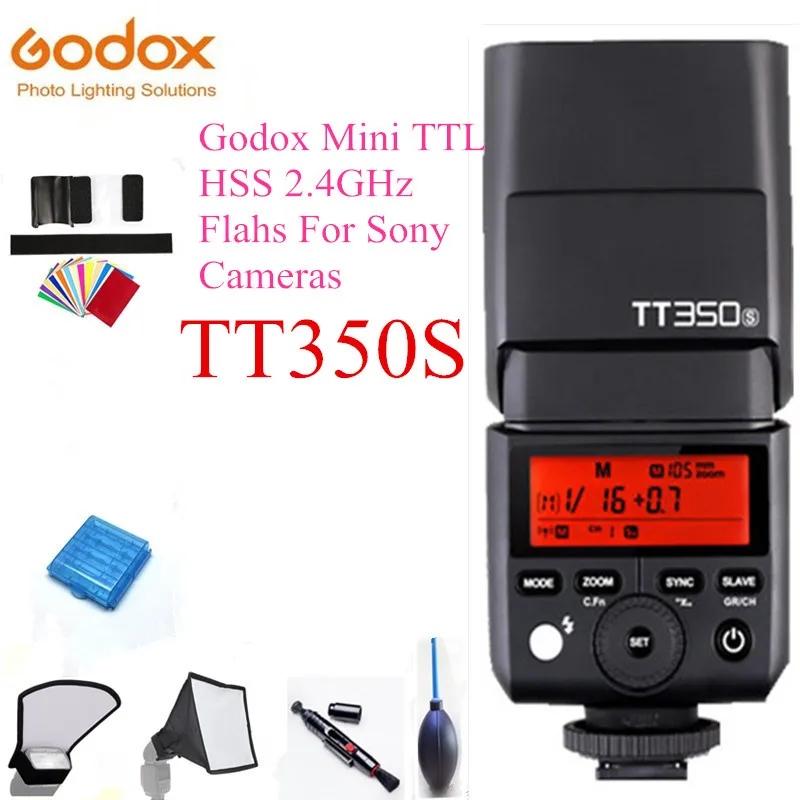 Godox Мини Speedlite tt350s Камера flash TTL HSS gn36 для Sony беззеркальных DSLR A7 a6000 A6500 | Электроника