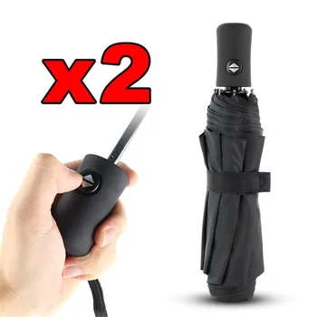 

New Automatic 3Folding Umbrella Rain Women Male Upgrade 8K Aluminum Windproof Women's Umbrellas Men Travel Dropshipping