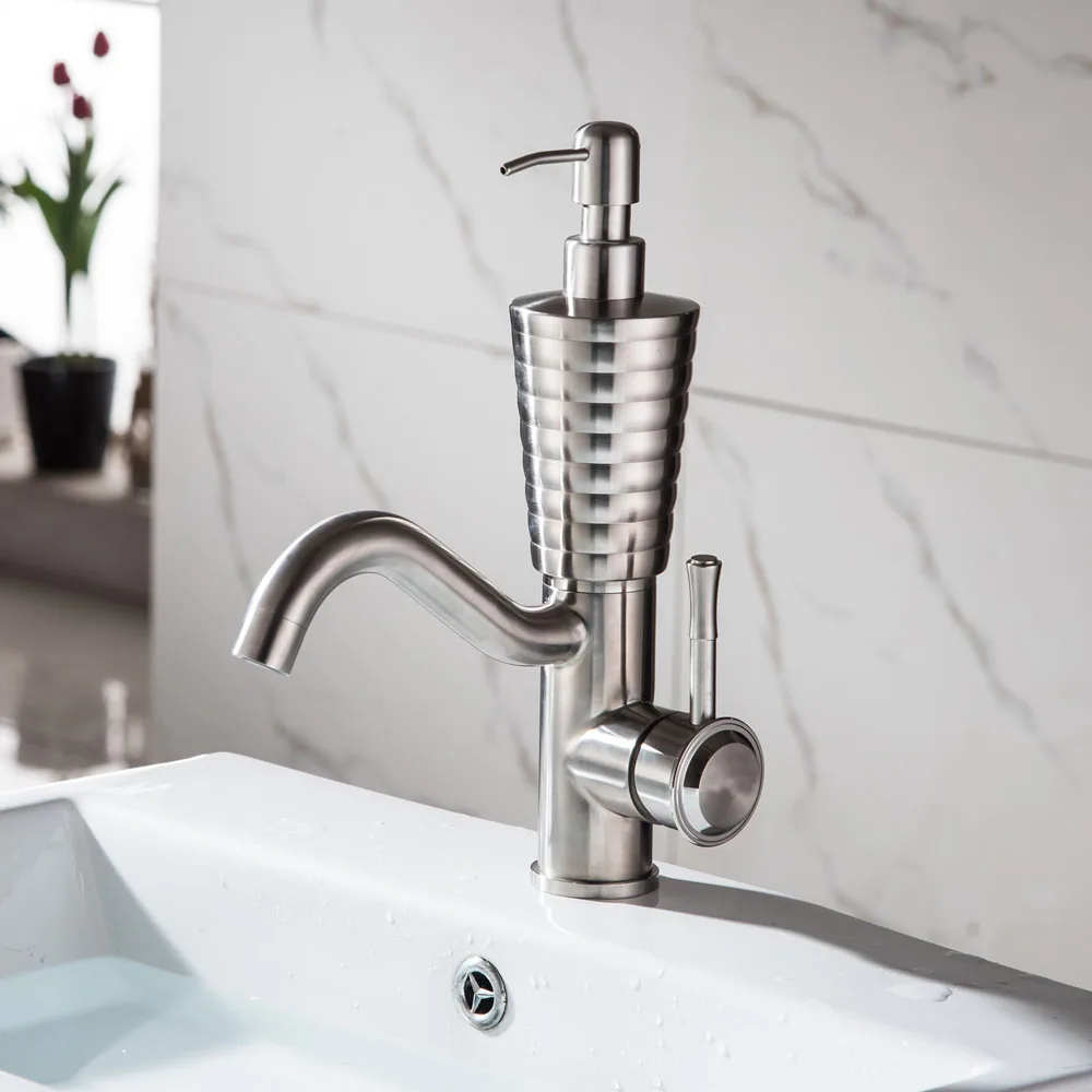 Liquid soap Dispenser Deck Mounted Hot And Cold Water Mix Faucets Home Bathroom Basin Sink Water Faucet  Washbasin Tap Torneira21