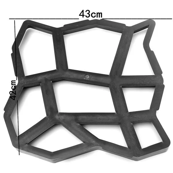 1 шт. DIY Пластиковые траектории производитель формы вручную мощения/формы для цементных кирпичей каменной дороги вспомогательные инструменты для декора сада