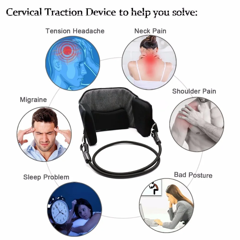 Drop-Shipping Portable Neck Pain Relief Relaxing Hammock Neck Stretch Soothing Head Stretcher Neck Pillow Massager For Office