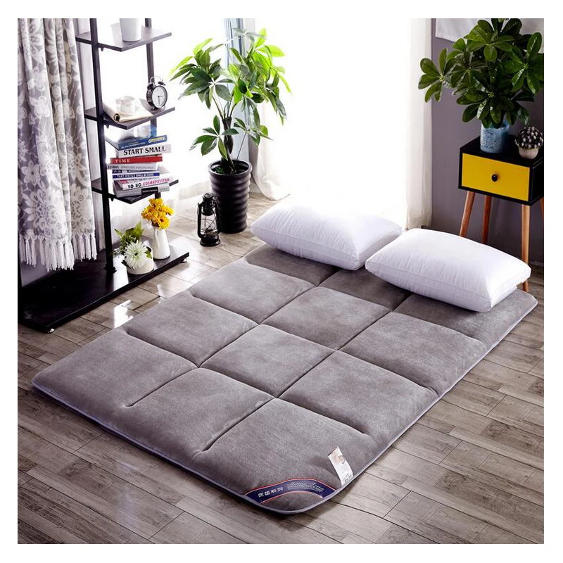 Folding Mattress Sleeping Bed Mat Non-slip Bedding Protection Pad Hotel Summer Soft Flannel Plus Material Floor Cushion Tatami Folding Mattress Sleeping Bed Mat Non-slip Bedding Protection Pad Hotel Summer Soft Flannel Plus Material Floor Cushion Tatami