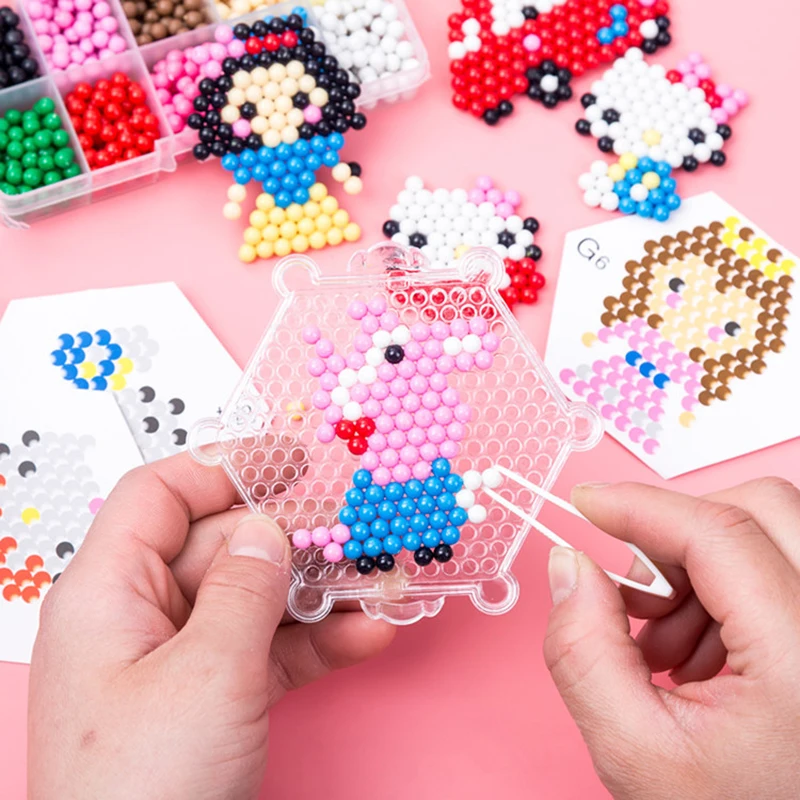 

Puzzle Toys Handmade Diy Plastic Children'S Toy Set Water-Bonded Bead Box Unisex Intelligence Development Interest Cultivation