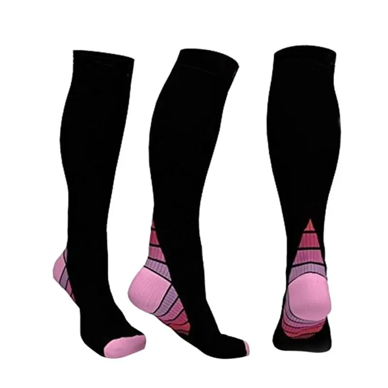 Men Breathable Compression SocksKnee High Stockings Compression Socks Men Women Adult Anti Fatigue Long Socks ST