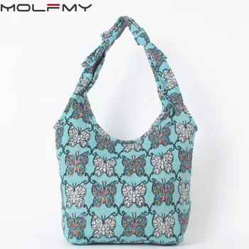 

Drop shipping Women Sling Shoulder Bag Cotton Fabric Handbags Hippie Patchwork Hippie Bag Large Messenger Bag Floral Hobo Bag