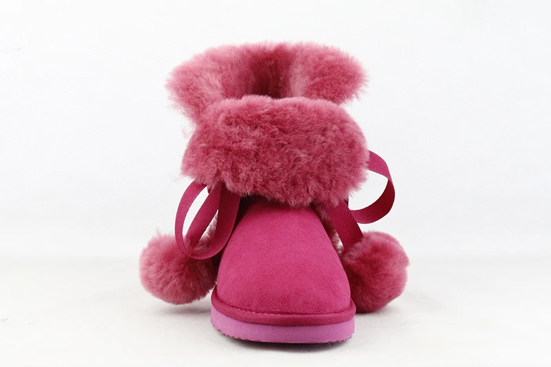 UVWP/Новые модные женские зимние ботинки; теплые шерстяные ботинки; зимние ботинки из натурального меха; женские ботинки из натуральной овечьей кожи