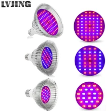 24 Вт/36 Вт/58 W СИД свет для выращивания AC85~ 265 V E27 Фито лампы для парниковый эффект; Выращивание растений без почвы комнатных растений цветы Освещение развивать палатка