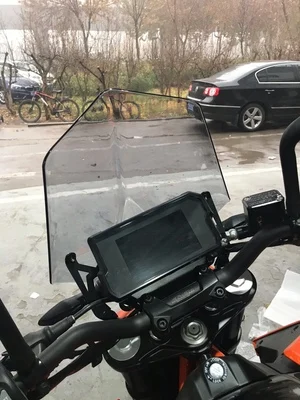 Мотоцикл лобовое стекло ветровое стекло обтекатель для KTM Duke 125 390 черный дым