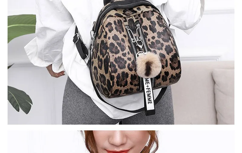 women backpack leopard mini backpack_07