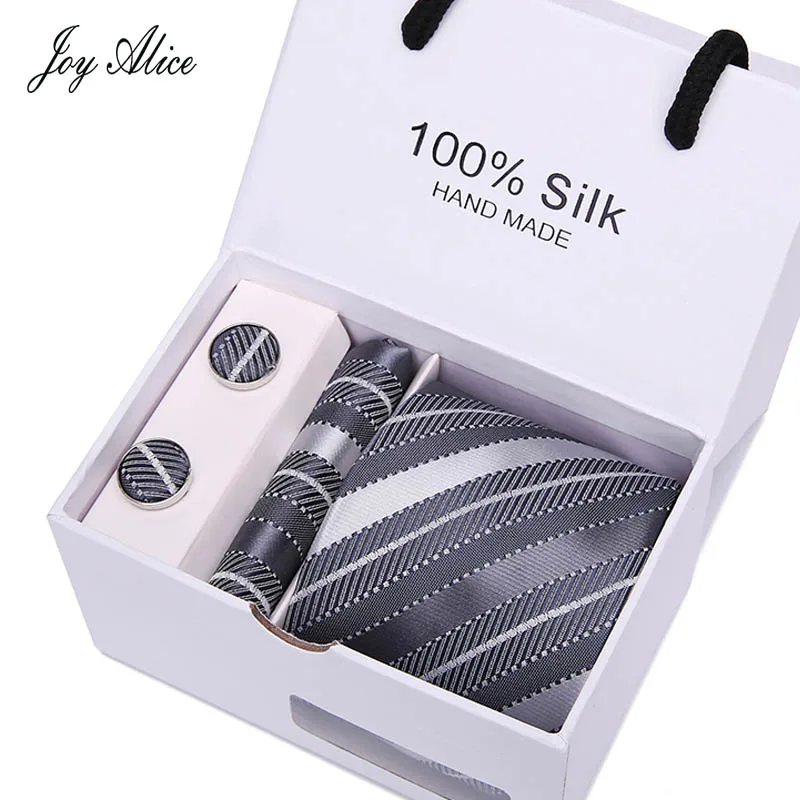

3inch Wide Tie Man Wedding Tie Paisley Jacquard Arrow Men Tie, Handkerchief&Cufflinks Gift Box Packaging office group ties
