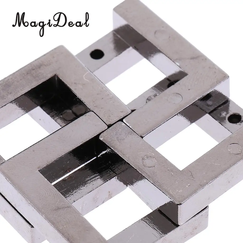 Educational Intelligence Mind Game Chinese Square Lock Puzzle Brain Teaser IQ Toy for Friends Children Adult Gift