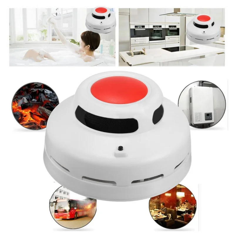 

2in1 Carbon Monoxide And Smoke Alarm CO & Smoke Detector Home Security Sound & Flash Alarm & LED indicating Alarm