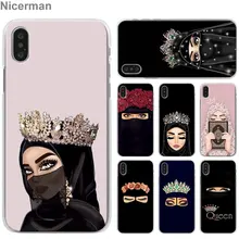 Мусульманский Исламский грильский глаз арабский хиджаб девушка чехол для телефона s для Apple iPhone 7 8 Plus 6 6s Plus X XS XR XS MAX 5 5S сотовый Чехол для телефона C