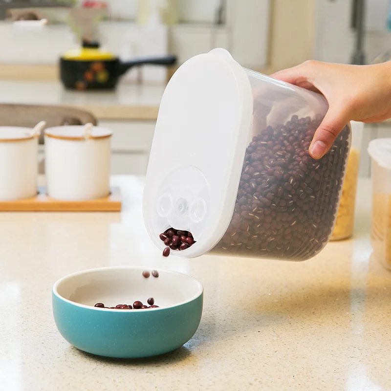 

Household Plastic Food Storage Box Sealed Crisper Grains Tank Storage Kitchen Sorting Food Box Container