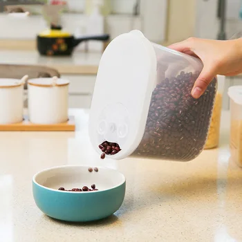 

Household Plastic Food Storage Box Sealed Crisper Grains Tank Storage Kitchen Sorting Food Box Container