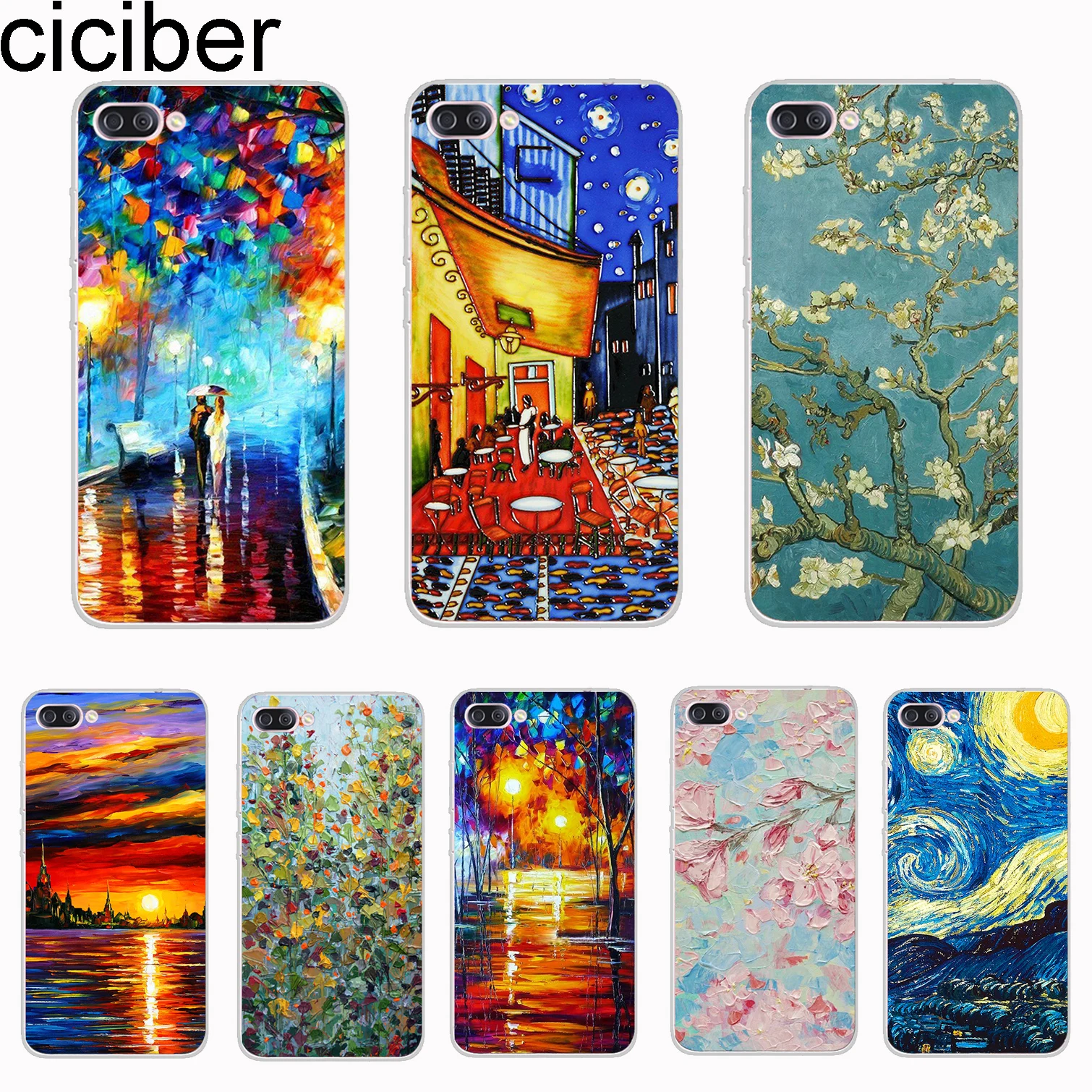 ciciber Cover For ASUS ZenFone Live L1 V 3 GO Zoom S MAX Lite Plus Pro M1 LI Phone Case TPU Van Gogh Coque Capa |