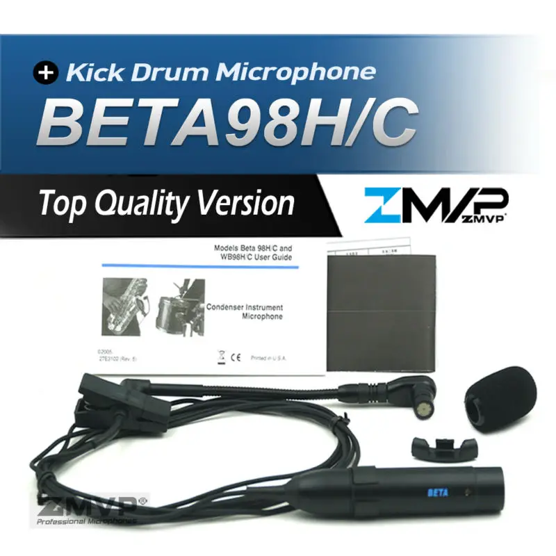 

Free Shipping!! Professional BETA98 BETA98H/C Gooseneck Condenser Microphone mini 3Pin TA3F XLR For PGX SLX Wireless System