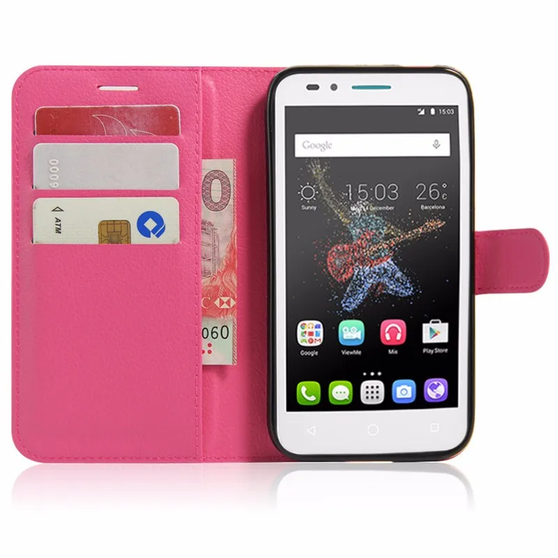 Luxury PU Leather Cover Case For Alcatel One Touch Go Play 7048X OT 7046 7046T Case Flip Protective Phone Back Cover Bag Skin (35)