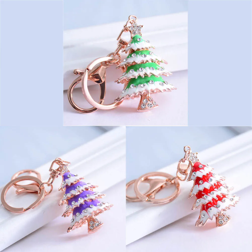 

Special Luxury Individual Selling Excellent Christmas Tree Keychain Handmade Faddish 2018 Gift