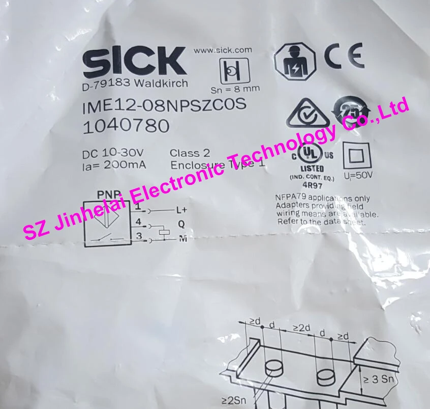 

New and original SICK IME12-08NPSZC0S Inductive Proximity switch Proximity sensor