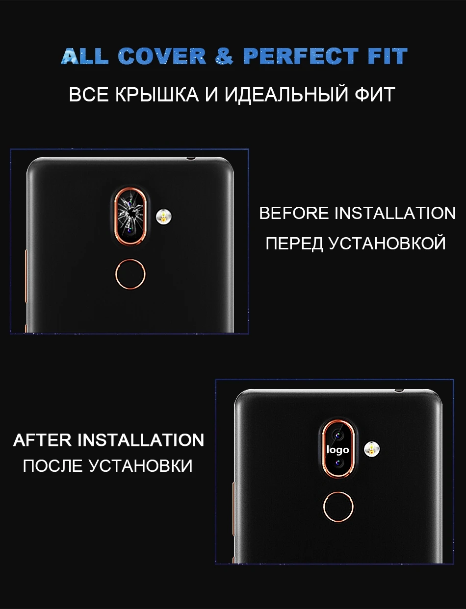 Back Camera Glass Lens for Nokia 7 plus Camera Glass for Nokia 7 plus HD Cover Phone Repair Parts Replacement Free Wipes AAA  (10)