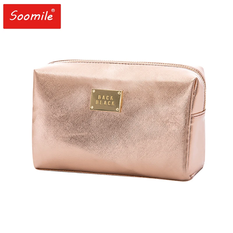 Cosmetic Bag Silver Gold Color Gold Small Cosmetics Pouch Bag
