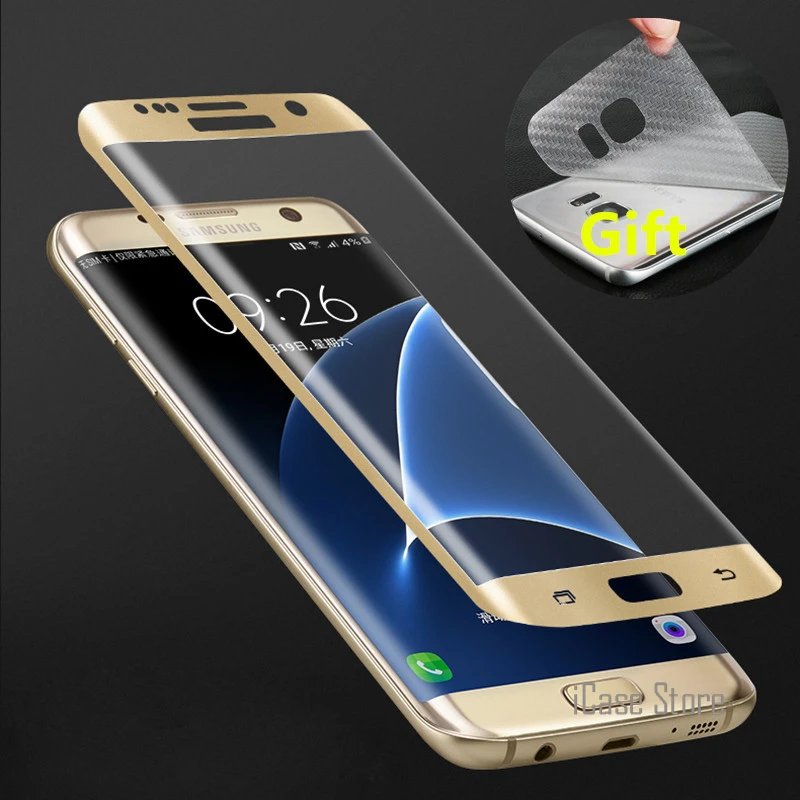

9H 3D Curved Surface Full Screen Cover Explosion-proof Tempered Glass Film For Samsung Galaxy S6 edge S7 Edge Screen Protector