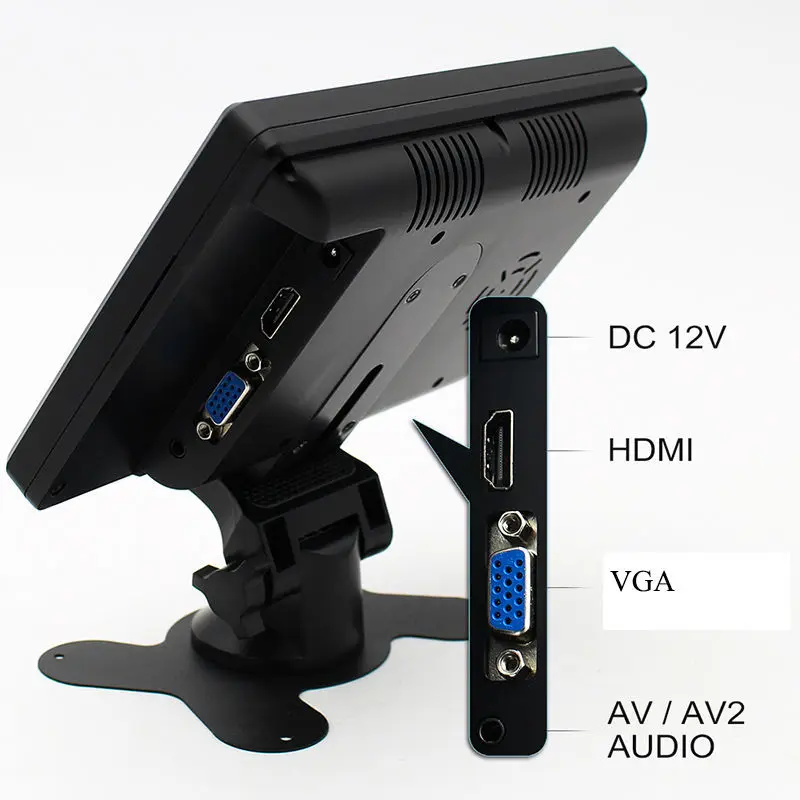 GreenYi 7 дюймов 800x480 TFT цветной ЖК дисплей AV автомобильный монитор заднего вида
