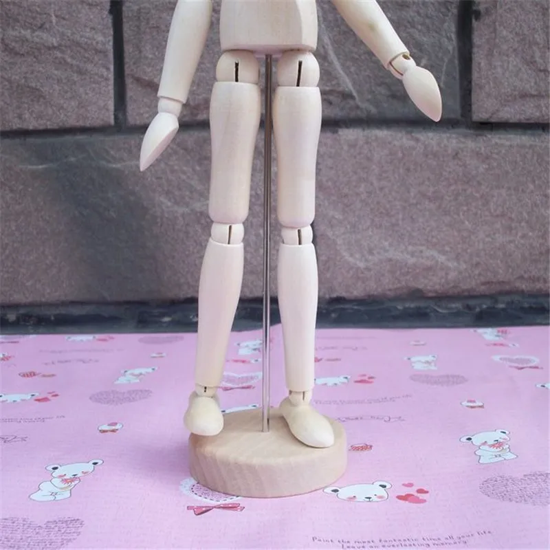 12 дюймов деревянная кукла Фигурка деревянный стенд для куклы модель артикуляционный эскиз мультипликационный персонаж моделирование художественная коллекция ремесло