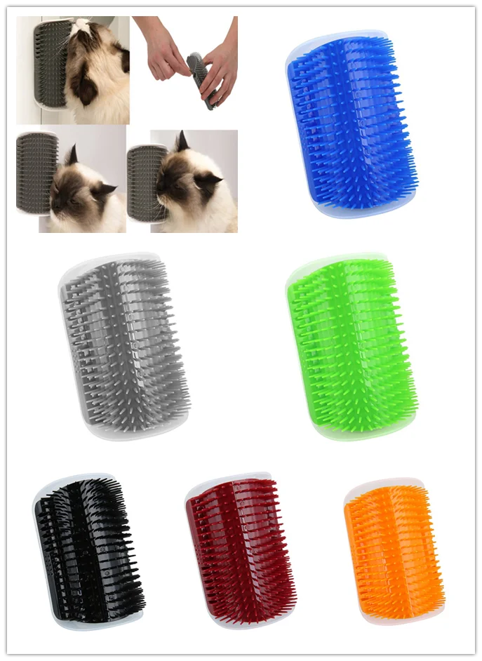 

Ship from US Cats Supplies Cat Massage Device Self With Catnip Pet Toy For Cat Brush Comb Pet Accessories Gatos Daily use