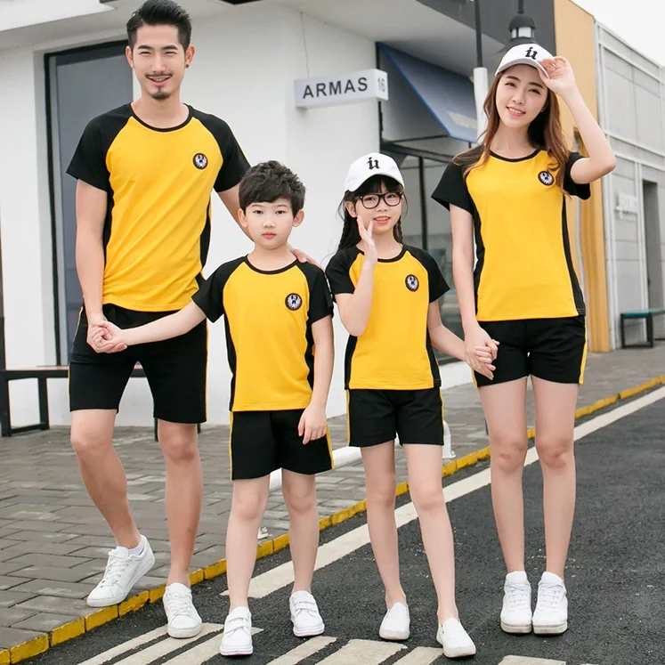 

Active Family Set Mother Daughter Father Son Mommy and Me Clothes Parent-Child Clothing Sets Family Matching Outfits Look QY