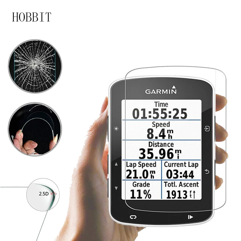 2 шт. в упаковке для Garmin Edge 520 0,3 мм 2.5D 9H закаленное стекло для защиты экрана ультратонкая кристально чистая устойчивая к царапинам пленка для кожи