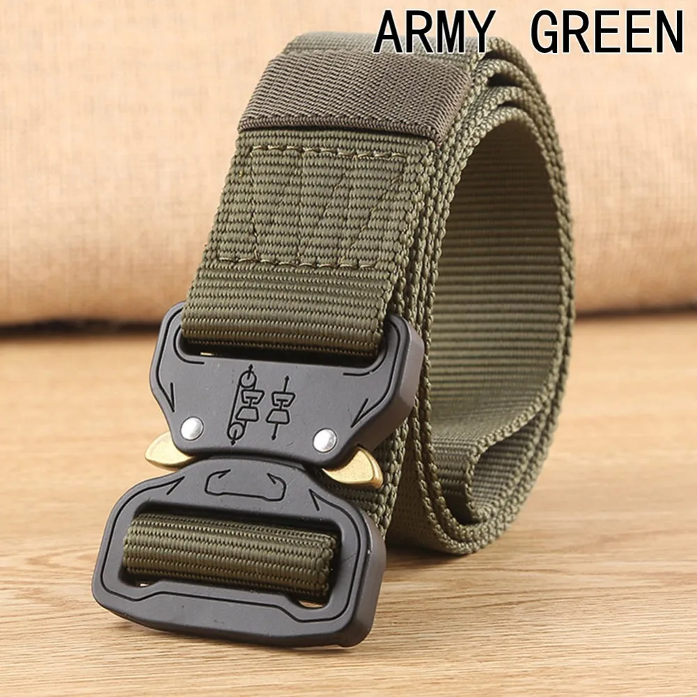 9Tactical Gear Heavy Duty Belt Fashion Hot Cobra Nylon Metal Buckle Patrol Waist Adjustable Belt Tactical Hunting Accessories