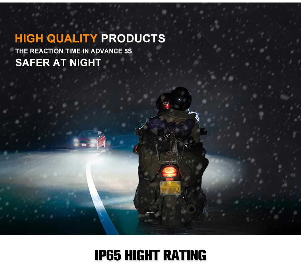 VooVoo Car Light BA20D  H4 LED HS1 COB Motorcycle Bike HiLo Headlight Lamp Bulb DC9-32V 6000K 8W Motorcycle Headlamp Bulbs   _01 (3)