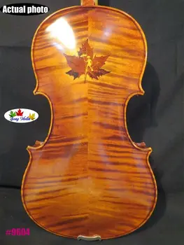 

Hand-make Guarneri style SONG Maestro inlayed maple leaf 16 1/2" viola #9604