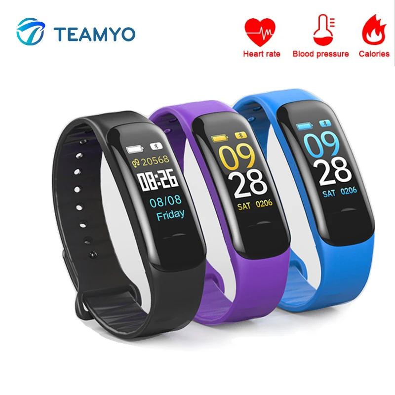 Teamyo Smart Fitness Bracelet Heart Rate Monitor Blood Pressure Fitness  Tracker Smart Band Wristband For Andriod Ios Xiaomi - Wristbands -  AliExpress