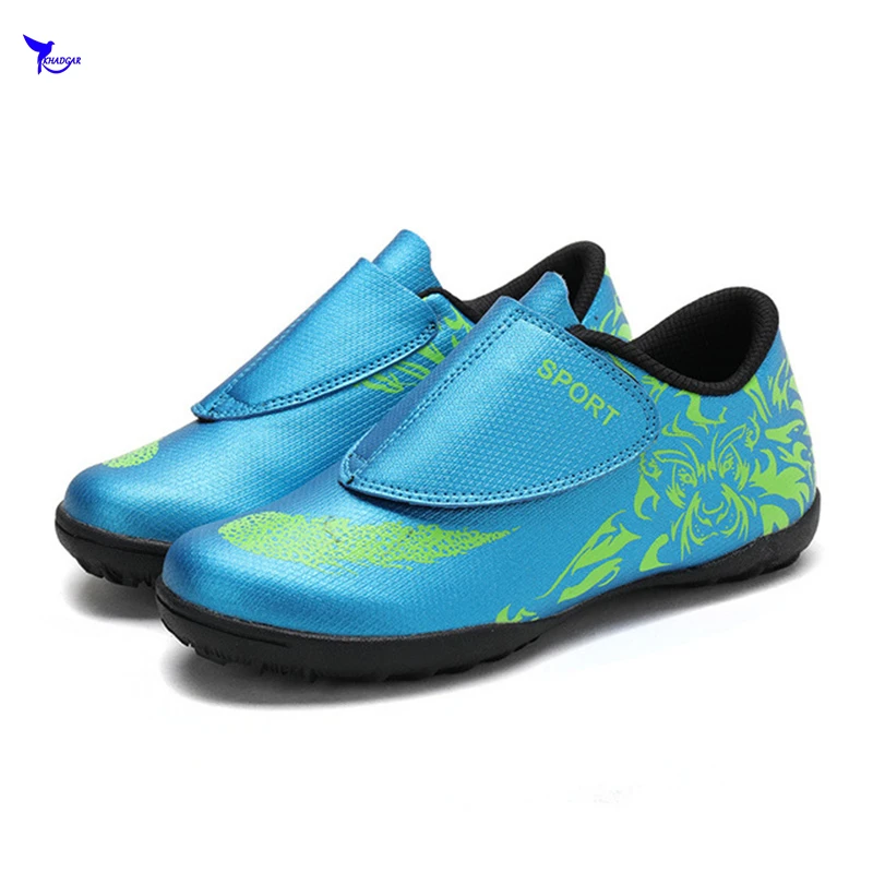 

Boys Kids 28-39 Breathable Hard Court Trainning Sneakers Antiskid Turf Soccer Shoes Child TF Football Boots Indoor Futsal Cleats