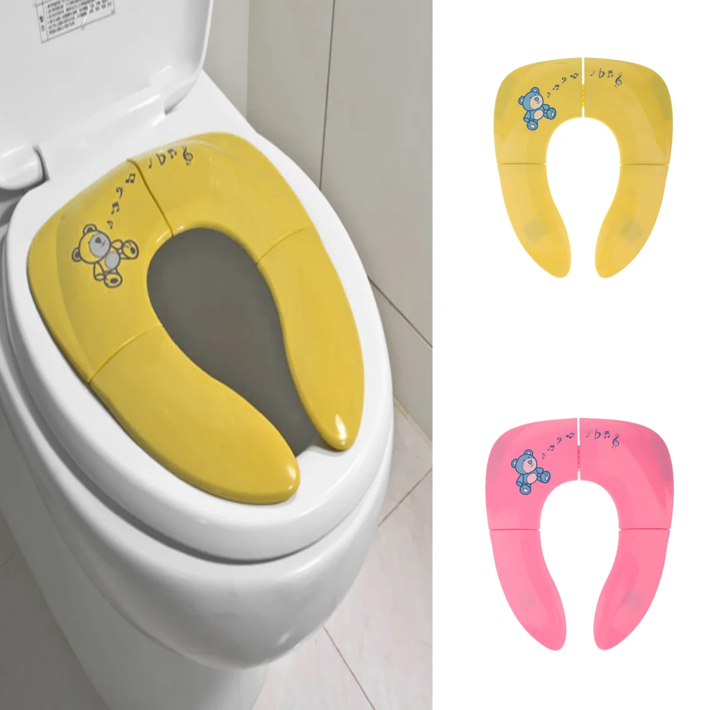 Travel Portable Folding Potty Training Kids Toilet Seat Cover Baby Toddlers UK 