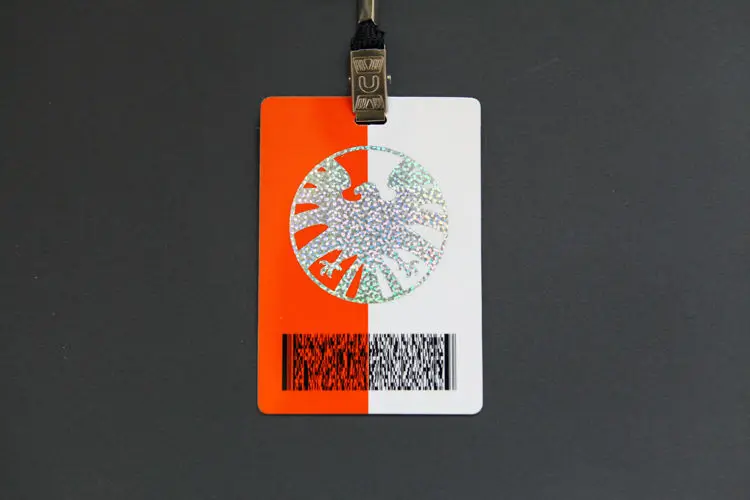 Agents of S.H.I.E.L.D. Shield Secret base ID card Laser Passport With Lanyard