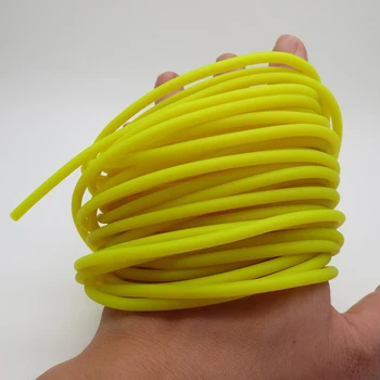 

10 Meters estilingue 2040 slingshot rubber band used for hunting tirachinas yellow color catapult rubber ballesta de caza y tir