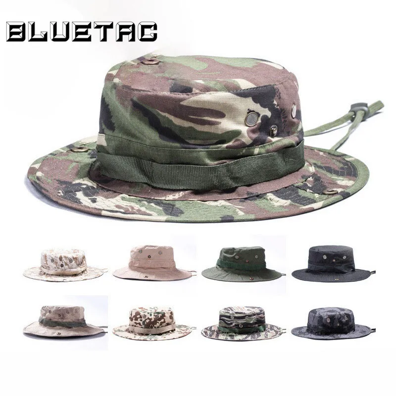 Military Army Tactical Bonnie Hat Hunting Hat Round-Brimmed Sun Bonnet Hat Outdoor Camping Fishing Cap