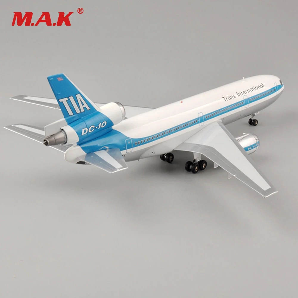

Kid Airplane Toys 1/200 Scale Aviafion NI02TV McDonnell Douglas DC-10-30 Trans International Airline Aircraft for Collection
