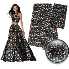 Синий и фиолетовый цветок напечатанный мягкий шелк атласная ткань шелковая ткань для женщин вечернее платье S180710