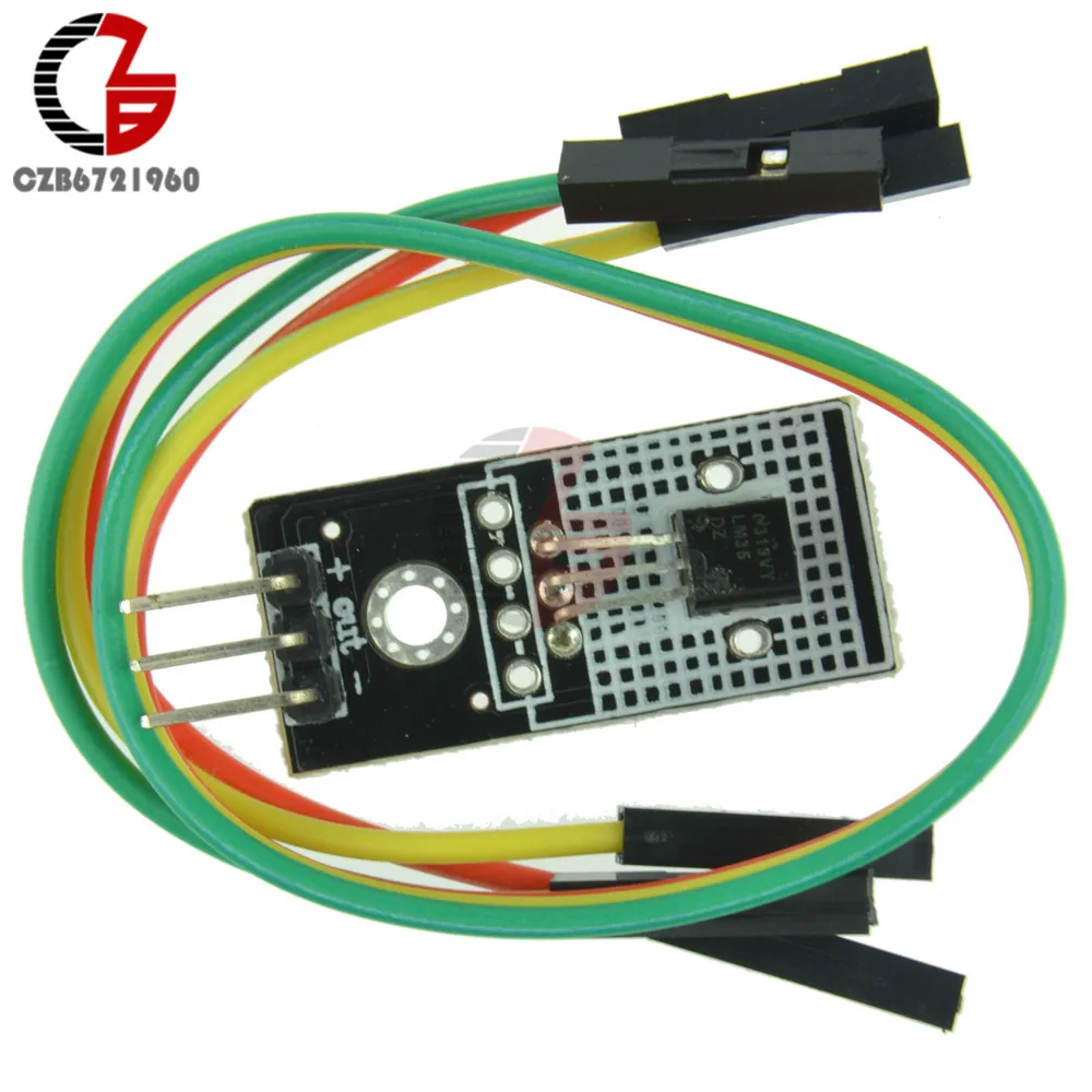 LM35D цифровой датчик температуры линейный модуль DC 4 V-30 V LM35 для Arduino умный автомобиль