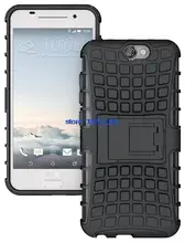 100pcs Rugged ShockProof Phone Cover Kickstand Armor Hybrid Stand Case For HTC One A9 Mobile Protective Cases