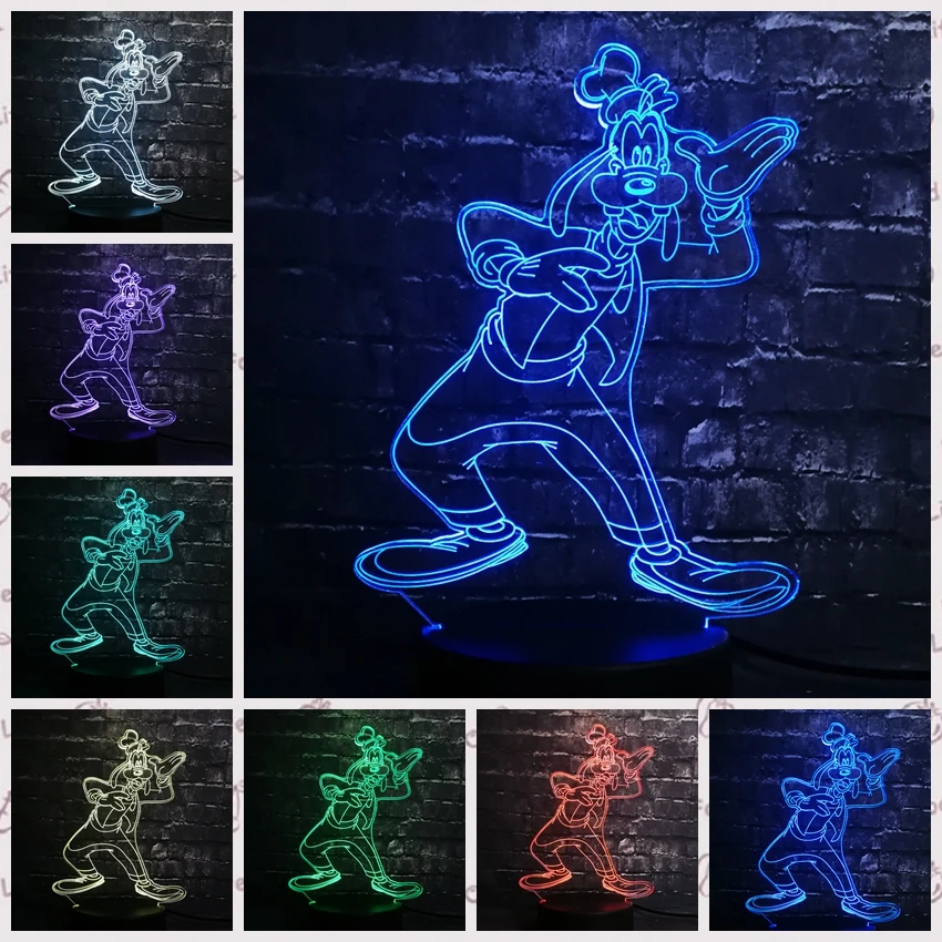 New 2019 Creative LED Lamp Goofy Lava Lampara Atmosphere USB Base 7 Colors Change Night Light