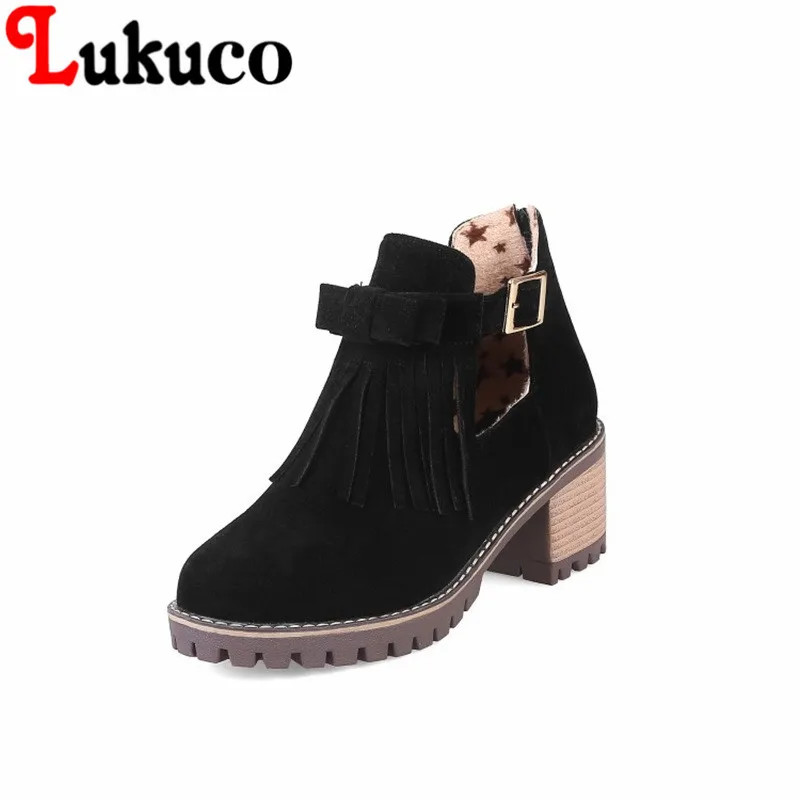 

2018 new England style sweet Fringe lady boots high quality low price Global Shopping Festival 2017 super bargain women boots