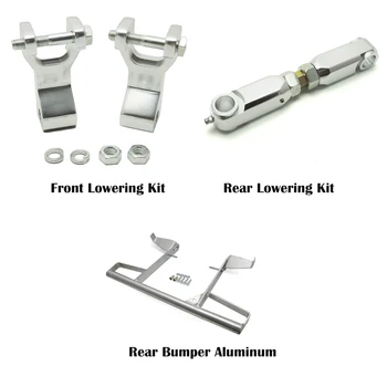 

KEMIMOTO ATV Rear Aluminum Bumper And Front Rear Lowering Kit Silver Aluminum For Yamaha Raptor 700 2009 2010 2013 2014 2015
